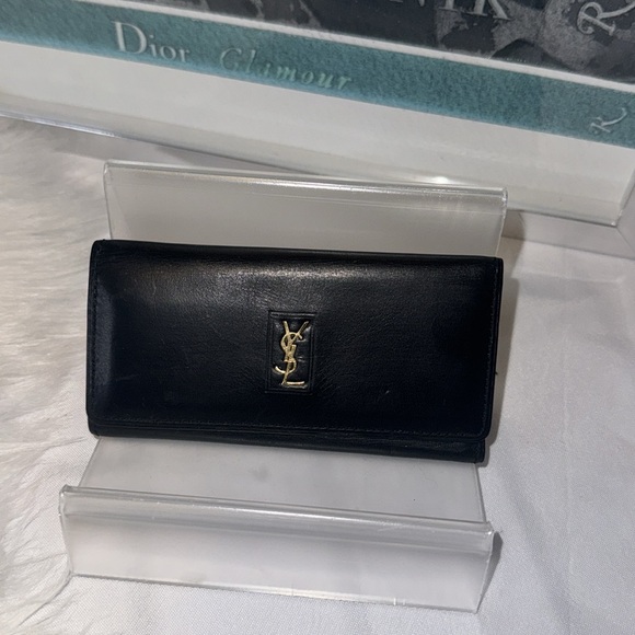 Yves Saint Laurent YSL motif leather key case black EUC - Picture 2 of 12